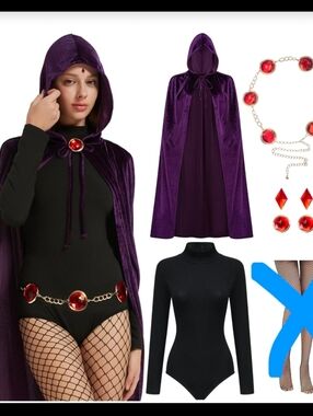 Teen Titans Raven Adult Costume